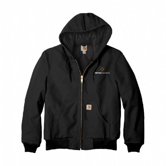 Carhartt Quilted-Flannel-Lined Duck Active Jac