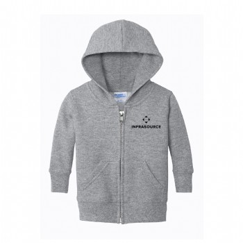 Port & Company Infant Core Fleece Full-Zip Hooded Sweatshirt